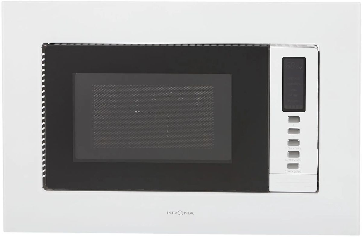 Встраиваемая микроволновая печь Krona Raum 60 WH, 20л, 700Вт, белый [ка-00005295]